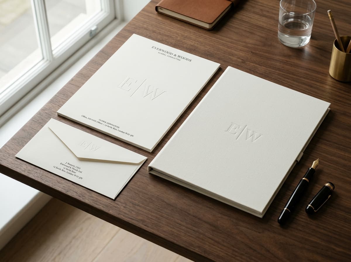 Startup Basic letterhead and envelope detail
